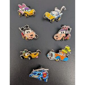 Lot of 7 Disney Parks 2013 Disney Characters Friends as Cars Pin Trading Set